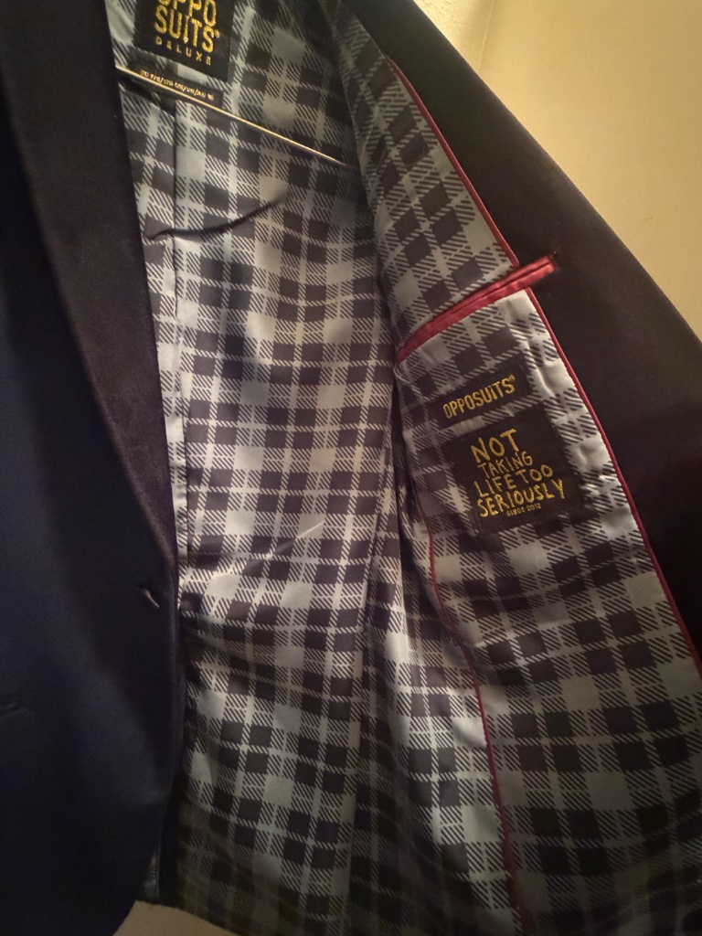 Opposuits Boys Velvet Blue Blazer Jacket — image 6 of 8